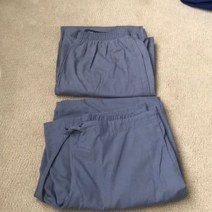 2 Pairs of Grey Scrub Pants